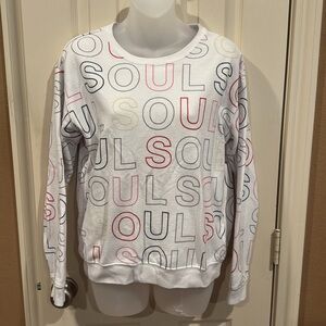 Soulcycle graphic logo Sweatshirt. Sz Small